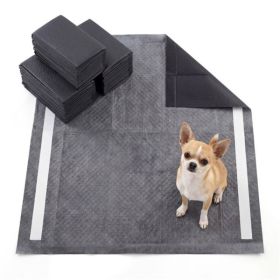 150 Pack Charcoal Dog Pee Pads 24"x24", 6-Layer Ultra Absorbent Pet Training Pads with Odor Control